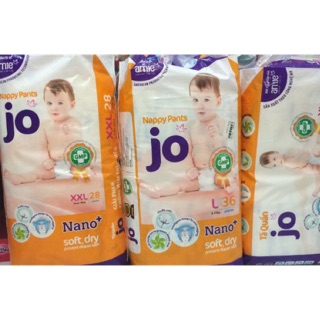 Bỉm jo quần s44, m40, l36, xl32, xxl28