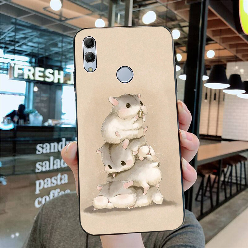 Huawei Honor 10 10i 10Lite P Smart + 2019 Cartoon Cat Fish Panda Wolf fashion soft edge new protective case