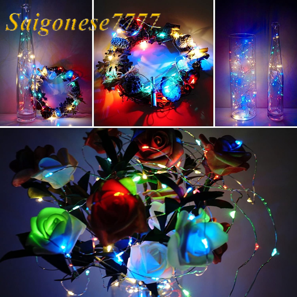 (10 Mét 100 Bóng) Đèn Led Xài Cổng Sạc USB Dây Đèn Đom Đóm Fairy Light Không Chớp Decor Trang Trí Tiệc Cắm Trại Rẻ Đẹp