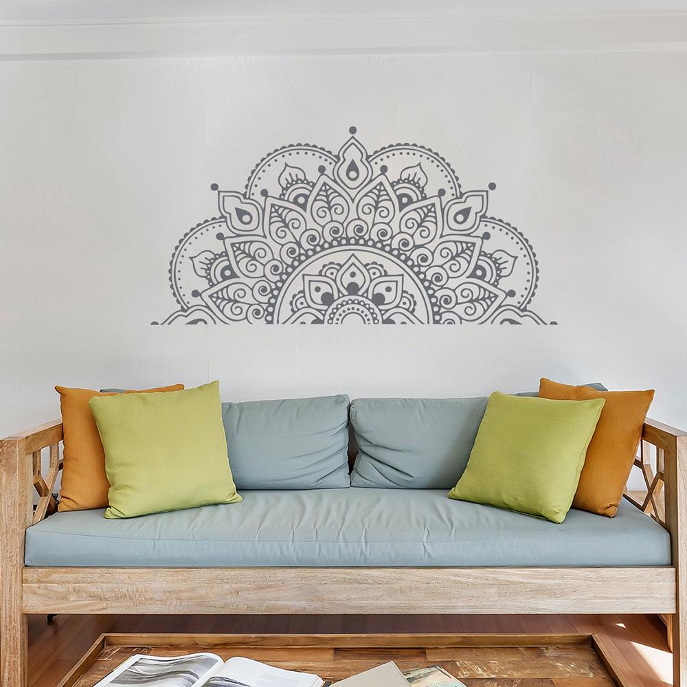 KUNHEV Decal dán tường Họa Tiết Mandala Độc Đáo