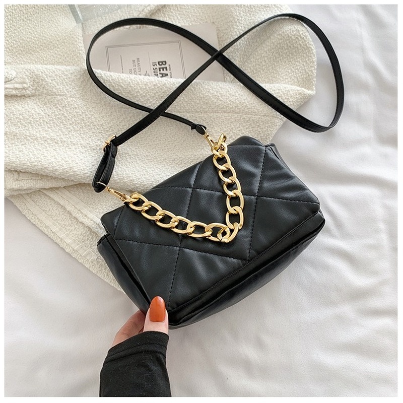 Túi đeo vai IELGY họa tiết hình vuông cỡ nhỏ thời trang