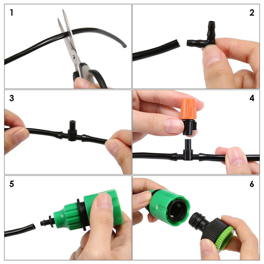 Bộ KIT Tưới Cây Phun Sương, Nhỏ Giọt 2 Trong 1 Cao Cấp