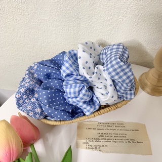 (CÓ SẴN/ ẢNH THẬT) Cột tóc vải Scrunchies nhiều họa tiết