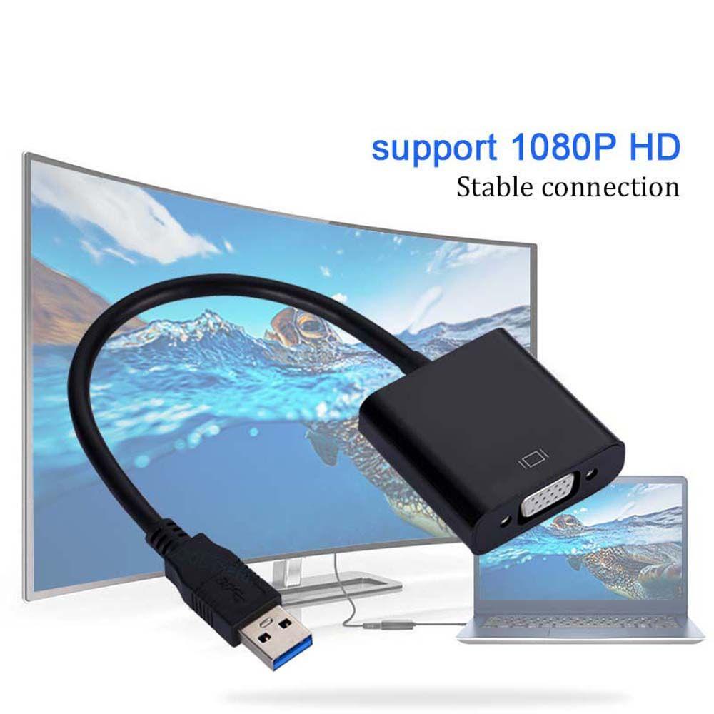 Dây cáp chuyển đổi MMULCK USB 3.0 sang VGA 1080P HD nhiều màn hình thiết thực cho máy tính