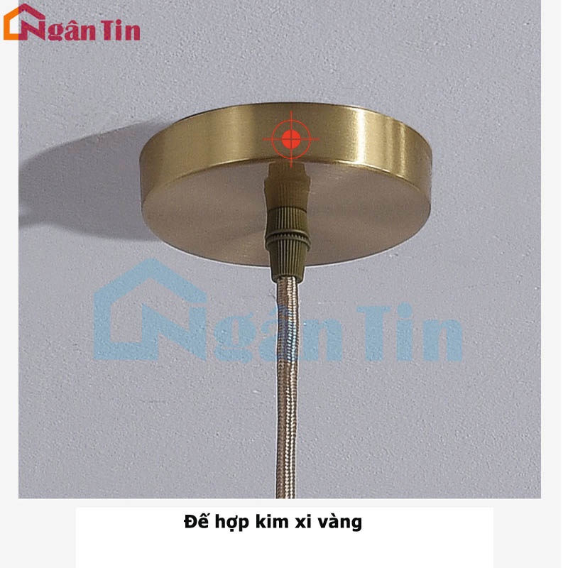 Đèn thả trần thủy tinh trang trí trong nhà phòng ngủ THCN207 Ngân Tin