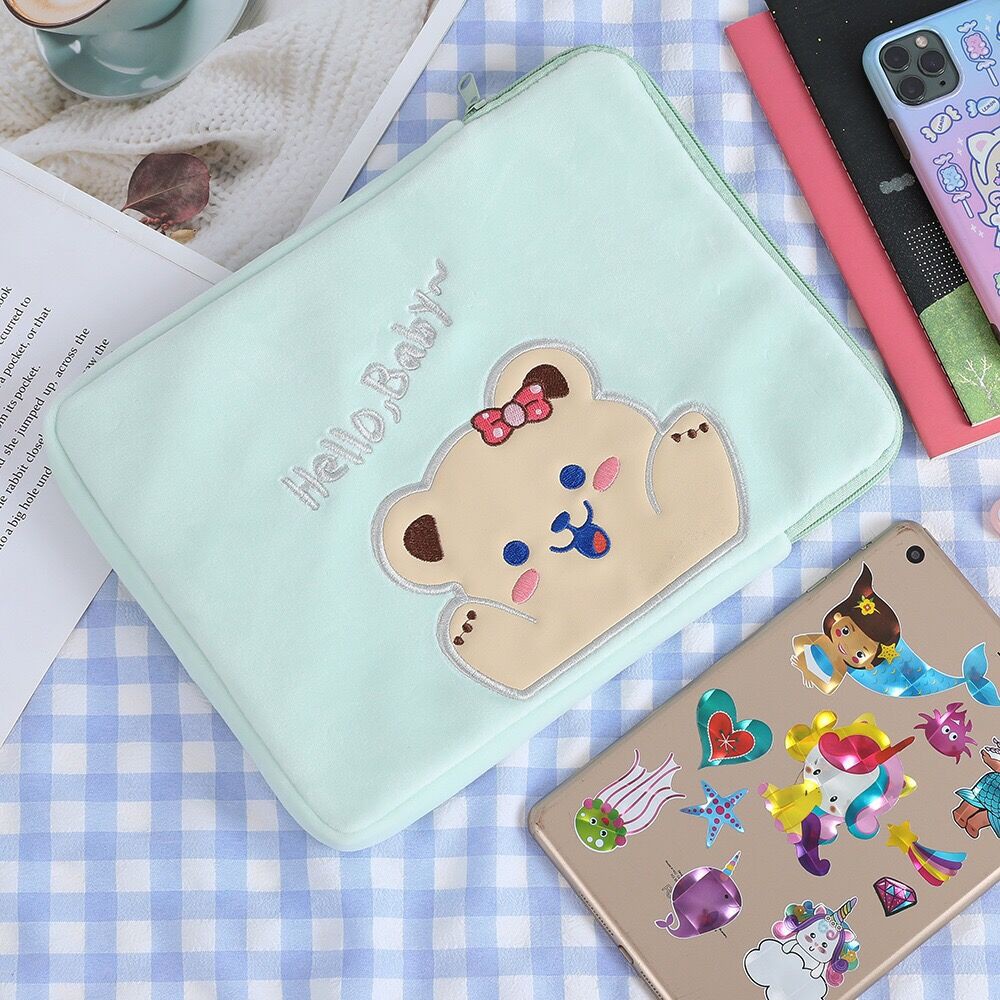 Bentoy Milkjoy Hộp đựng máy tính xách tay hình gấu dễ thương - ipad 11 10.5 10.2 inch | BigBuy360 - bigbuy360.vn