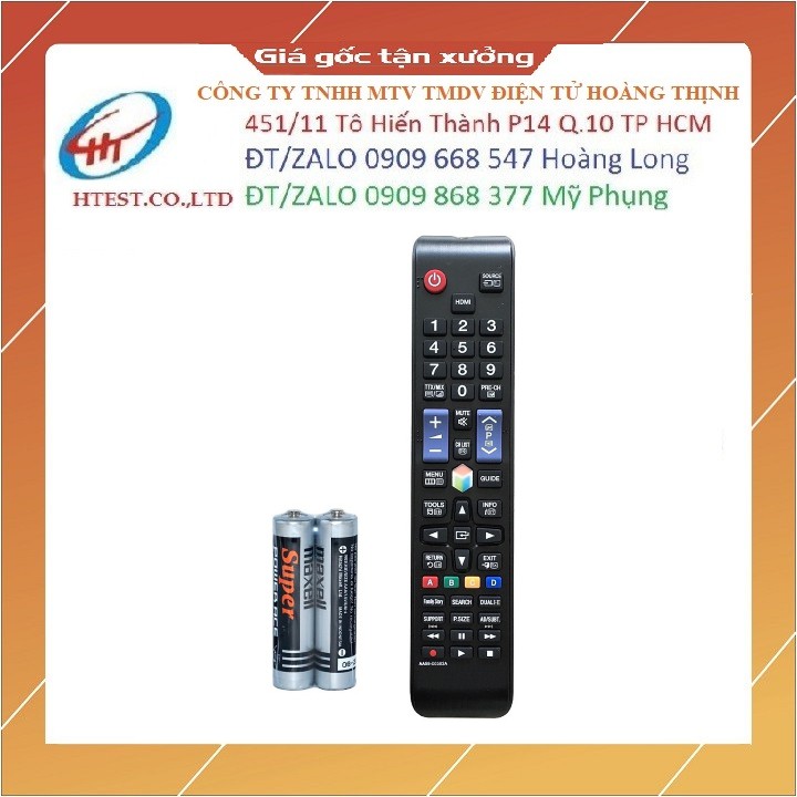 Remote Điều Khiển TV SAMSUNG Smart AA59-00582A - Hàng nhập khẩu Có Tặng Kèm Pin AAA