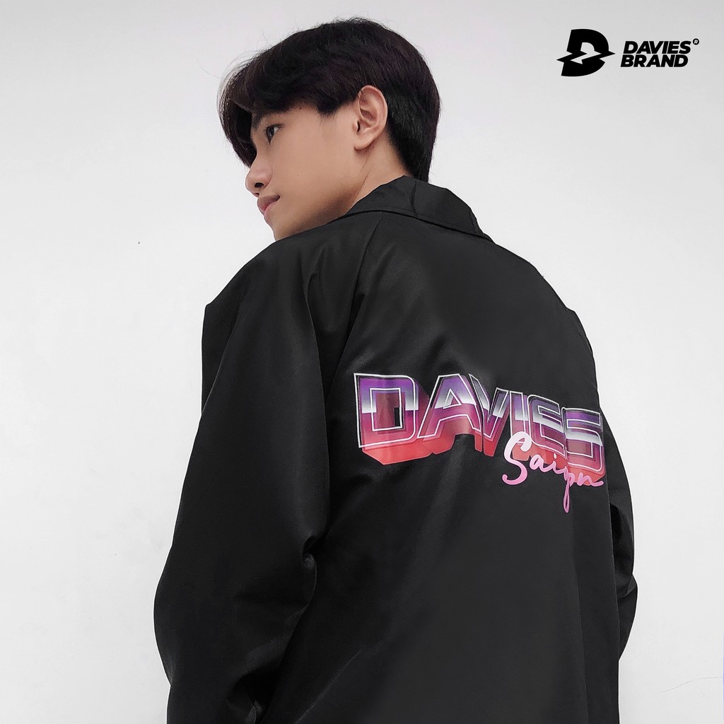 Áo khoác dù nam form rộng màu đen local brand Davies Saigon Jacket