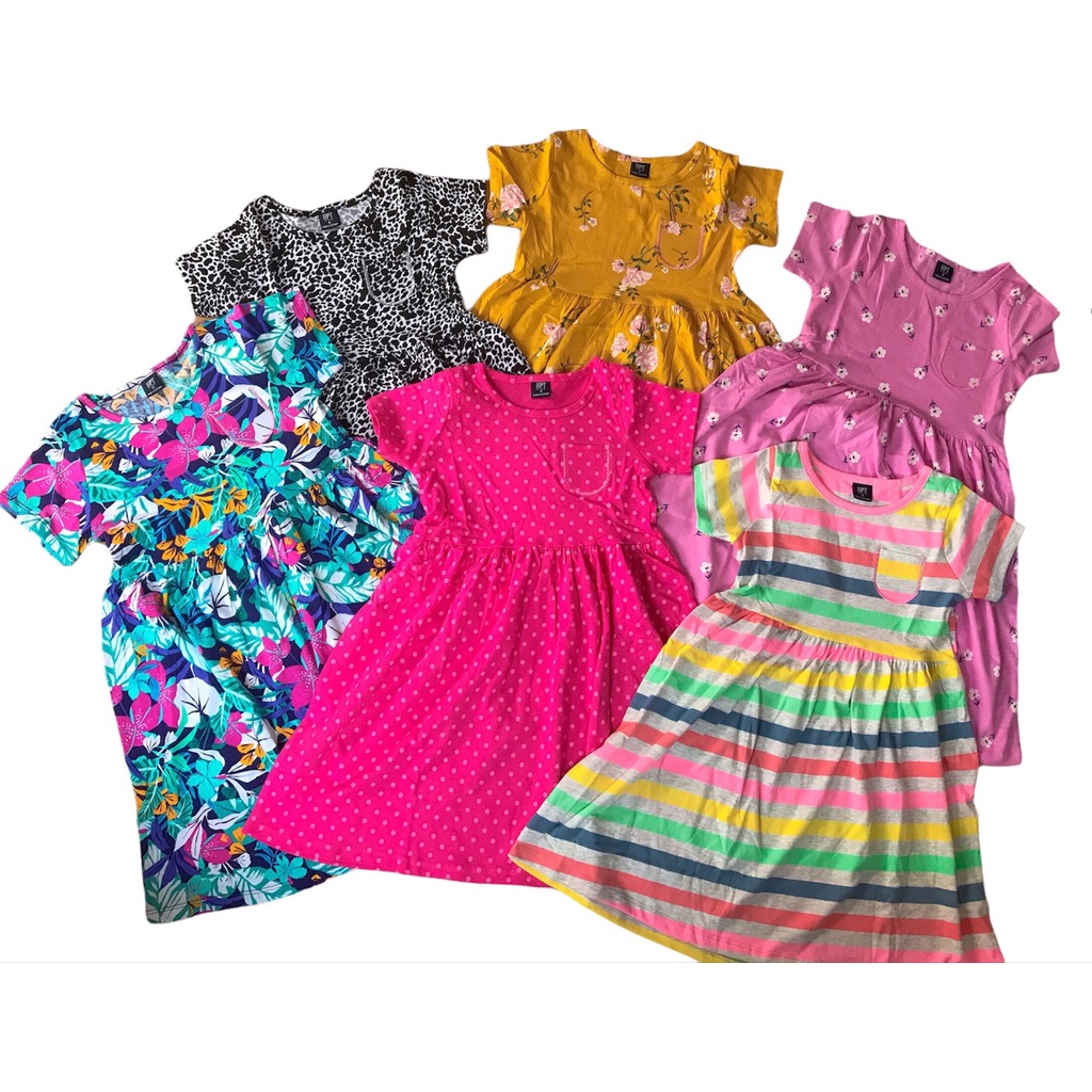 22-40kg Váy cotton bé gái, Đầm bé gái, Đầm cotton bé gái