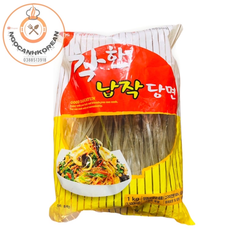 &lt;HOT&gt; Miến dẹt Hàn Quốc Nongwoo nhúng lẩu 1kg