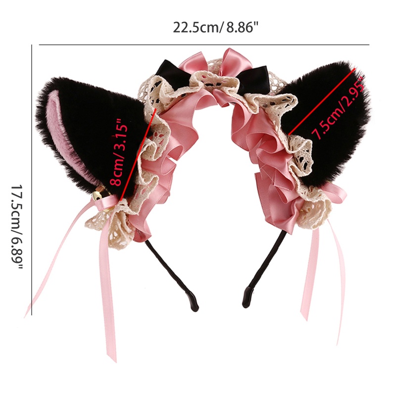 Xixi Băng Đô Cài Tóc Phối Ren Phong Cách Lolita Dễ Thương