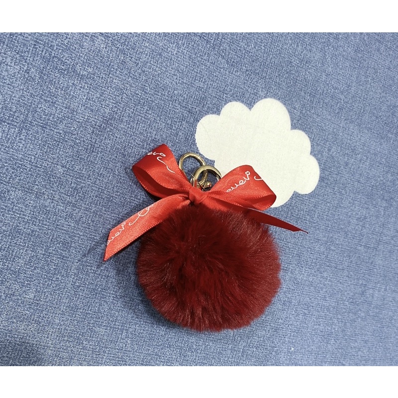 Charm bông nơ treo túi