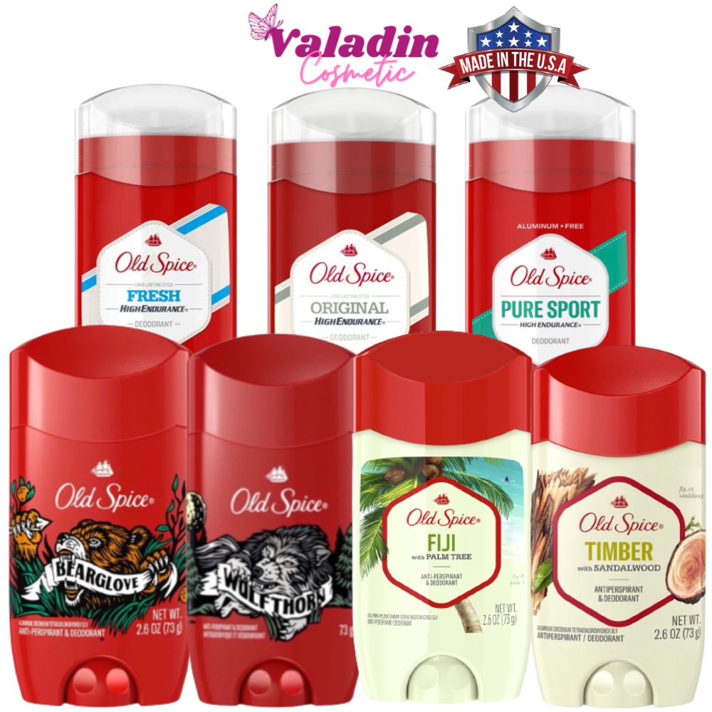 Lăn nách nam Old Spice  Pure Sport/Bearglove/Wolfthorn/ Lăng khử mùi