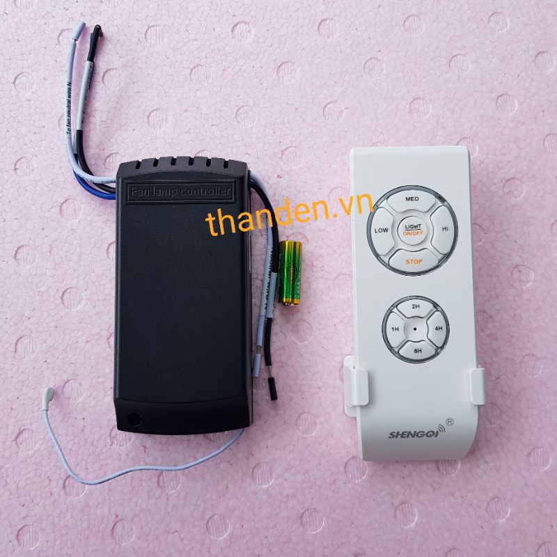 Bộ điều khiển quạt trần đèn cao cấp có hẹn giờ sử dụng sóng RF xuyên vật cản