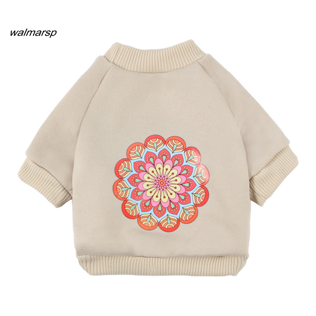 Áo dài tay thoáng khí in họa tiết đáng yêu cho thú cưng mặc mùa Đông