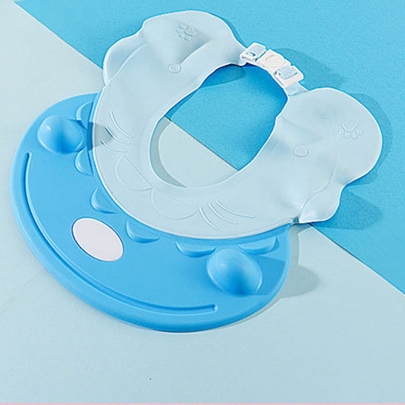 Mũ Chắn Nước Gội Đầu An Toàn Hình Hà Mã Dễ Thương Có Thể Điều Chỉnh Cho Bé