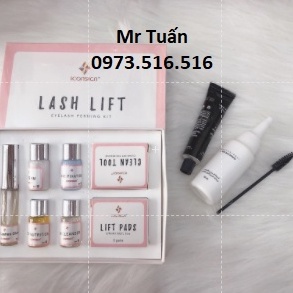 Bộ uốn mi lash list + phủ đen. dụng cụ nối mi mr Tuấn.