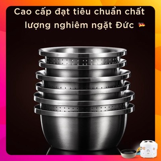  Thau Trộn Bột Rửa Rau Inox 304 Sâu Lòng SSGP Chậu Inox Cao Cấp Dày Dặn Sáng Bóng Xếp Chồng Gọn Gàng Tiện Lợi 