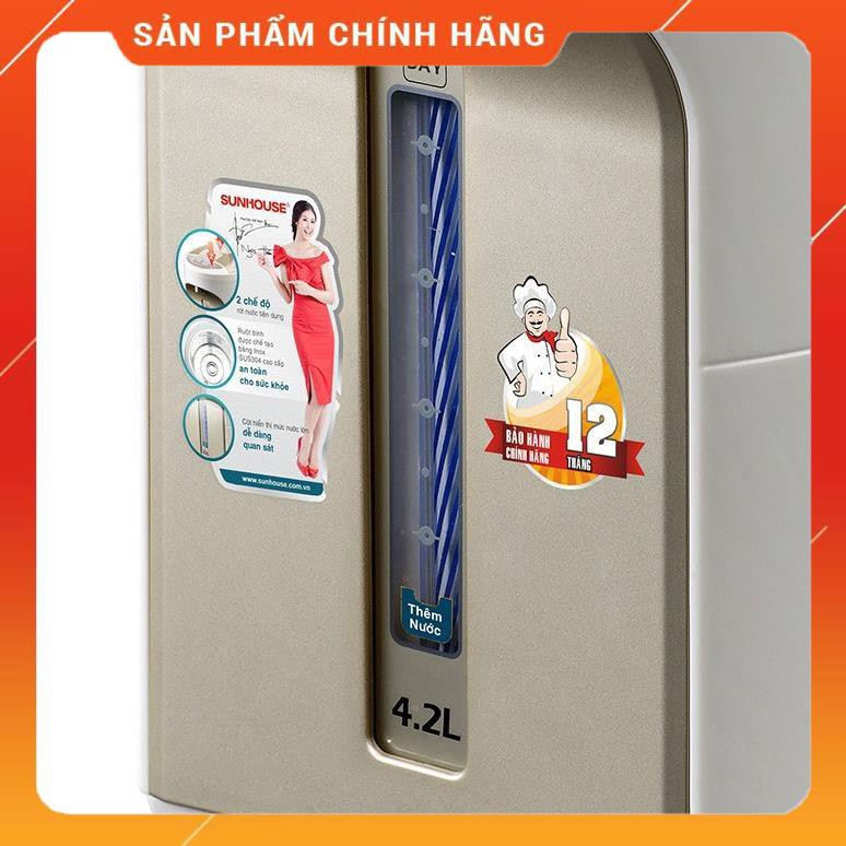 [Mã 44ELSALE2 giảm 7% đơn 300K] Bình Thủy Điện Sunhouse SHD1542 Dung tích 4.2L