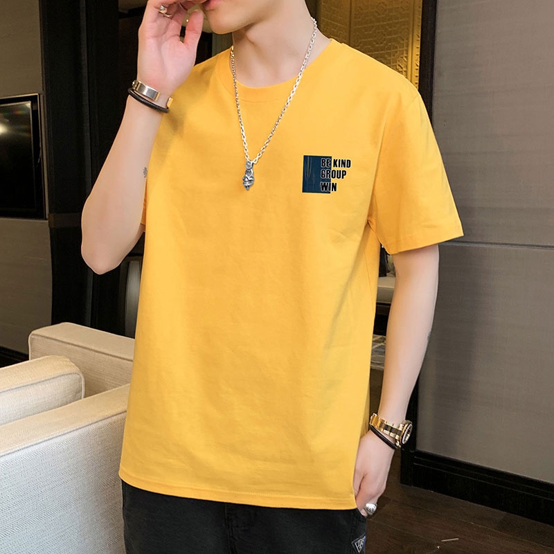 Áo thun tay ngắn chất liệu 100% cotton cao cấp thiết kế mới thời trang dành cho nam