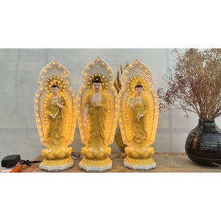 Bộ Tam thế phật 45cm _ Đá