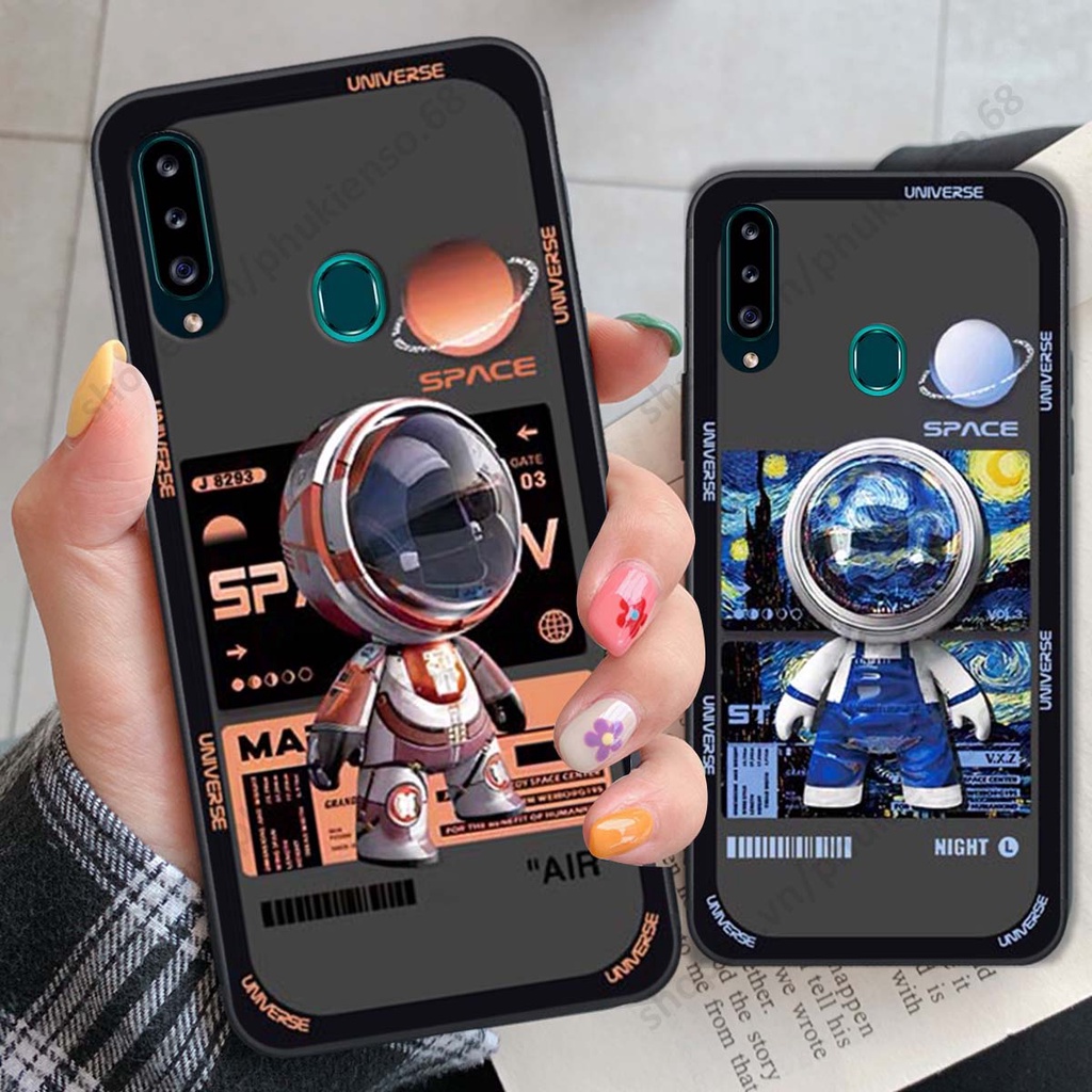 Ốp lưng Samsung A20s hình người máy, robot nasa đáng yêu dễ thương