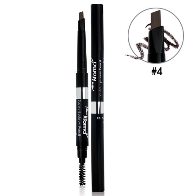 Chì mày định hình Aroma Square Eyebrow Pencil Hàn Quốc 2.5g - Hàng chính hãng