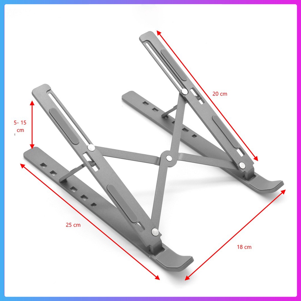 Giá đỡ Laptop, Macbook, iPad N3 Nâng Cấp nhôm điều chỉnh độ cao theo yêu cầu, gấp xếp tiện lợi,đế tản nhiệt Laptop