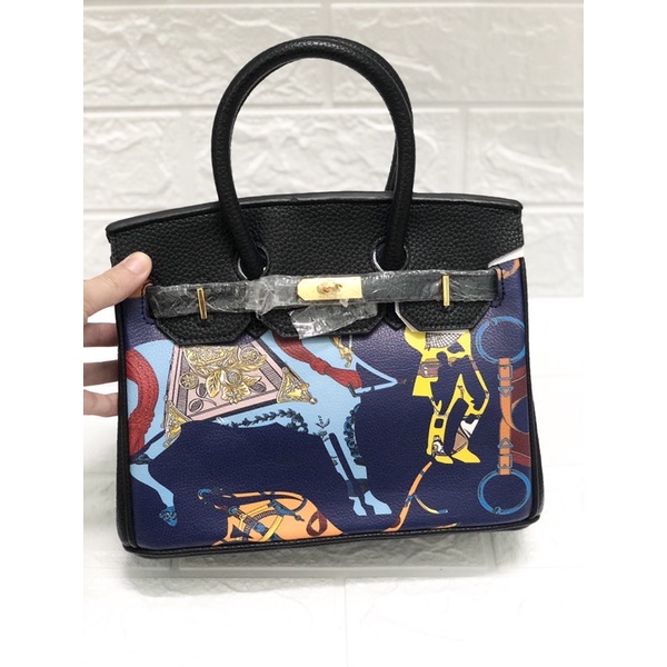 Túi xách nữ HM BIRKIN hoạ tiết