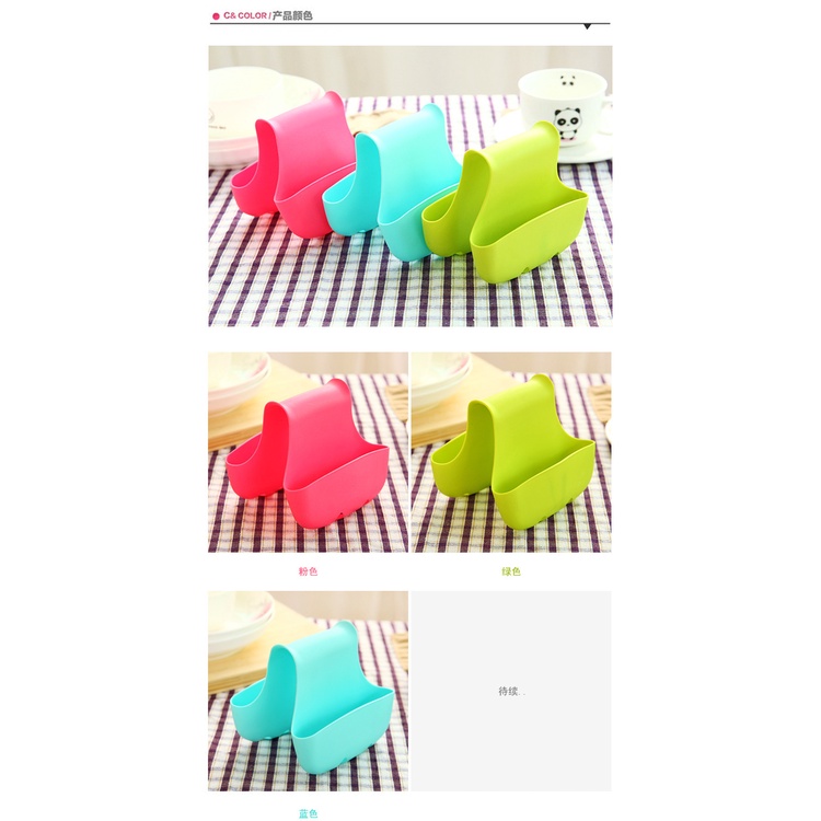 Giỏ đựng dụ cụ rửa chén bát 2 ngăn E598