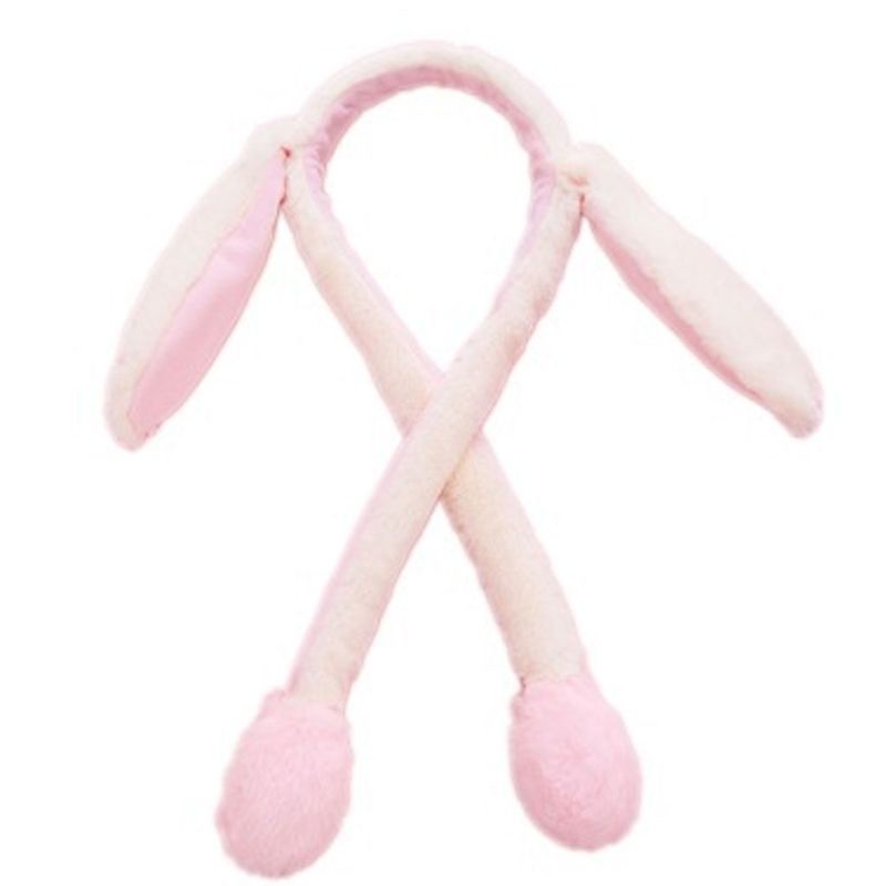 Flgo Băng Đô Tai Thỏ Bằng Vải Lông Mềm Mại Ấm Áp Mùa Đông Cho Nam Và Nữ