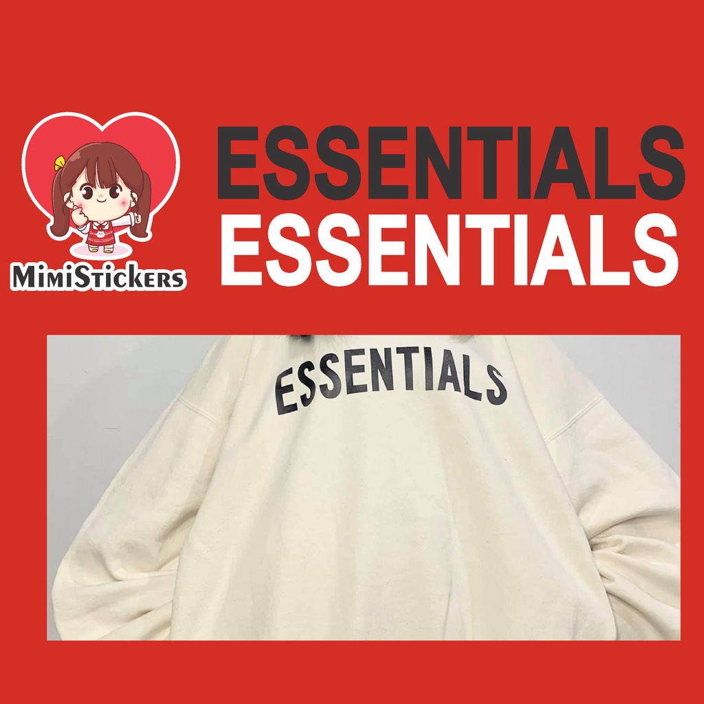 Hình ủi, hình ép nhiệt - Logo ESSENTIALS (nhiều màu)