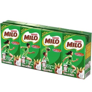 Sữa milo vỉ 4 hộp - 115ml và 180ml - luan89