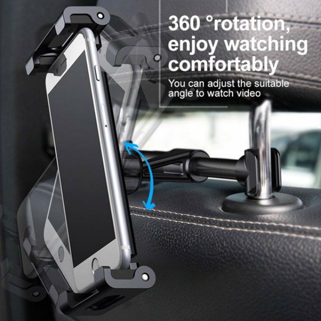 Đế/Giá Baseus giữ điện thoại iPad trên xe hơi Oto  Backseat Car Mount LV236