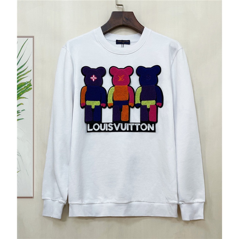 Áo sweater cotton Tay Dài Thêu Họa Tiết Hoạt Hình Dễ Thương Thời Trang Thu Đông Cho L0uis Vu1tt 2022 Size S-4XL