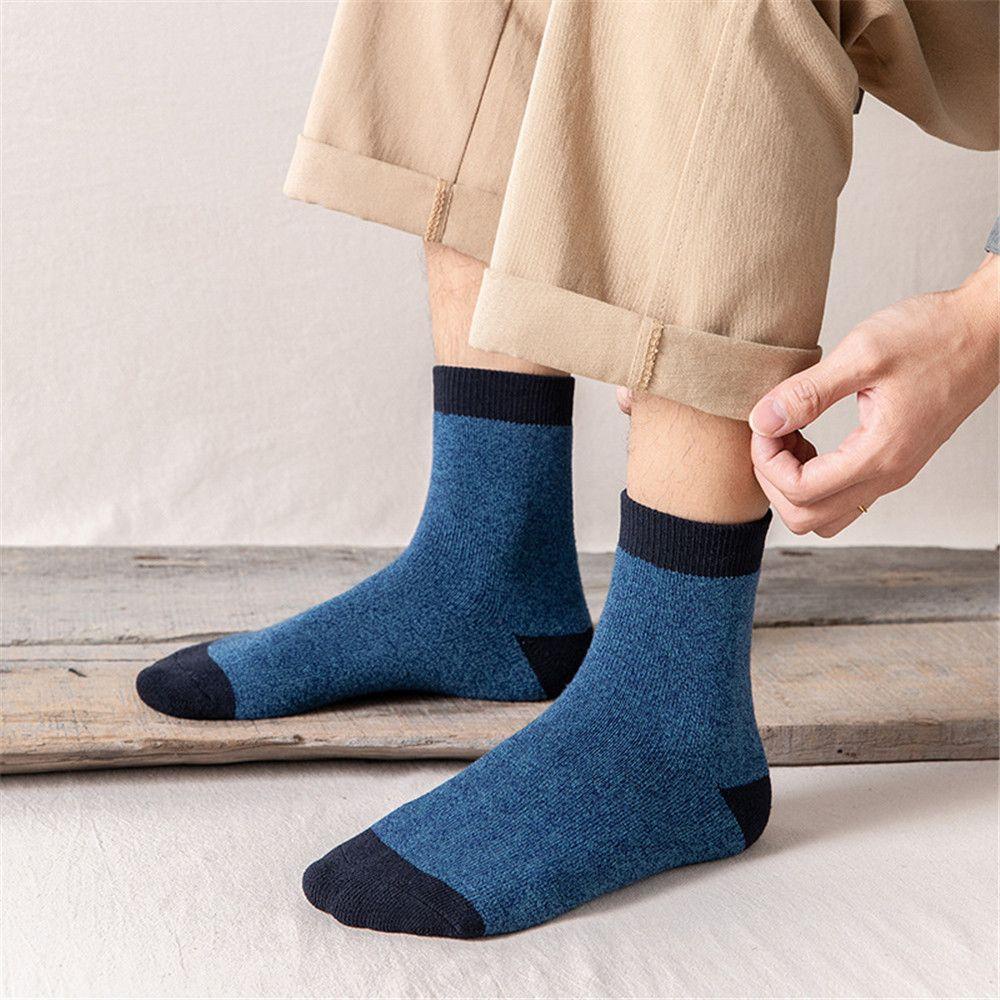 Vớ Cotton Mùa Đông Đơn Giản Cho Nam