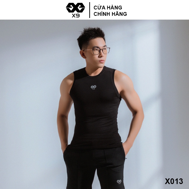 Áo Sát Nách Tanktop Body Nam Thể Thao Sọc Gân Tập Gym Ôm Body 3 Lỗ - Thương Hiệu X9 Sportswear - X013