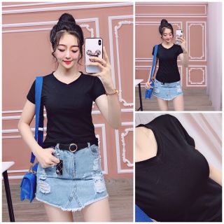 Áo thun cổ tim