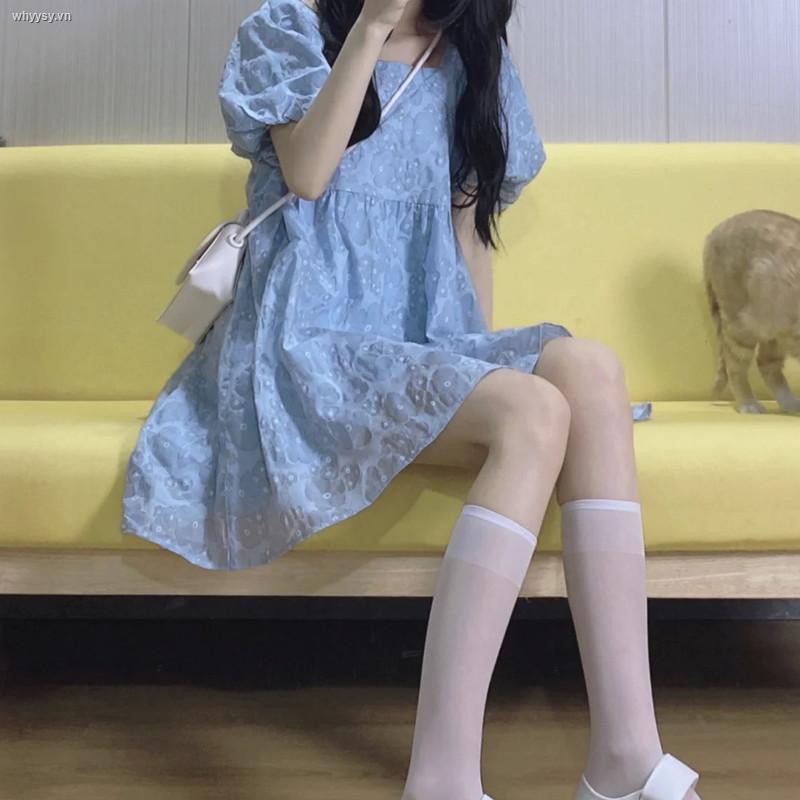 Đầm công chúa phong cách Pháp retro ngọt ngào thời trang mùa hè dành cho nữ