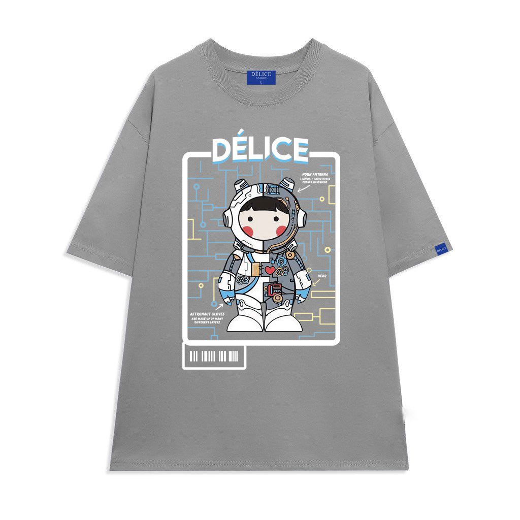 [ Full Box + Tag ] Áo thun phông Unisex cotton 100% form rộng tay ngắn ROBOT