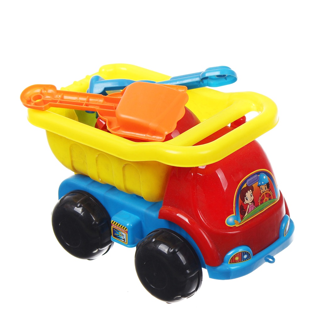 Bộ đồ chơi ô tô xúc cát kèm xẻng xúc