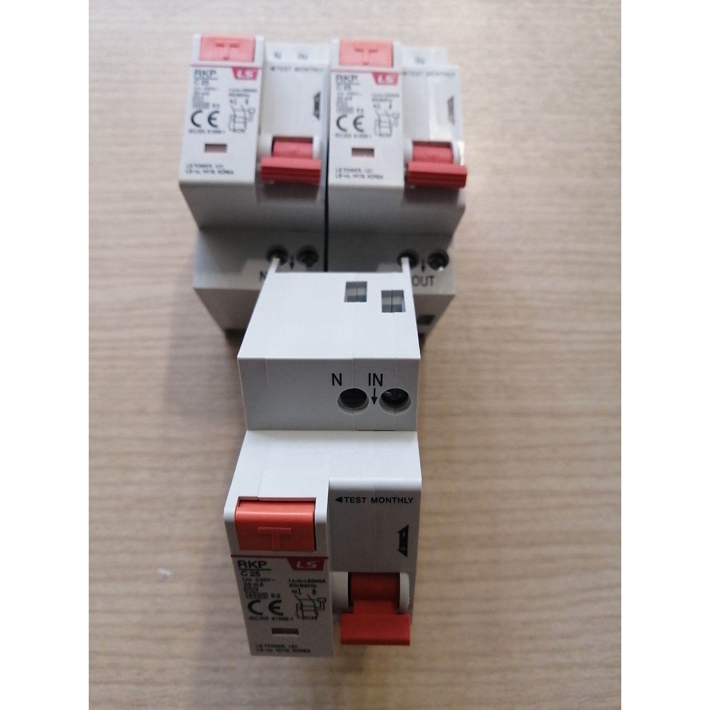 CB chống rò điện và bảo vệ quá tải  LS chính hãng RKP 1P+N  30mA 4.5kA
