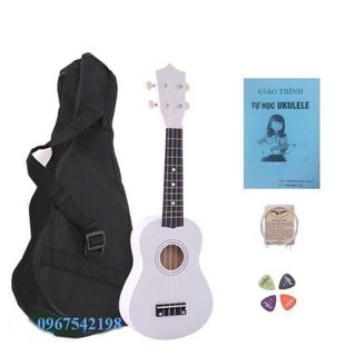 đàn Ukulele soprano màu trắng