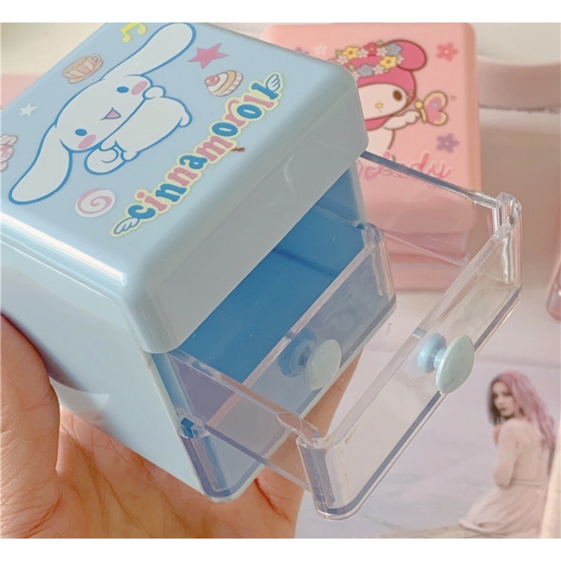 Tủ nhựa/ Hộp nhựa đựng sticker, washi tape, trang sức, vật dụng cá nhân nhiều ngăn tiên lợi, xinh xắn Tẻn Tẻn