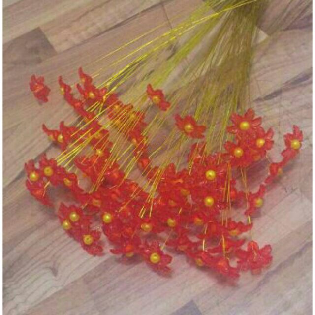 100g Đế đúc, hoa pha lê 6 cánh