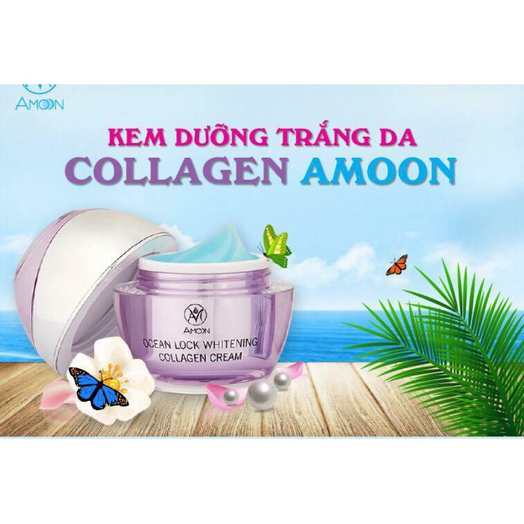 KEM DƯỠNG ẨM CẤP NƯỚC GIÚP TRẮNG DA COLLAGEN AMOON