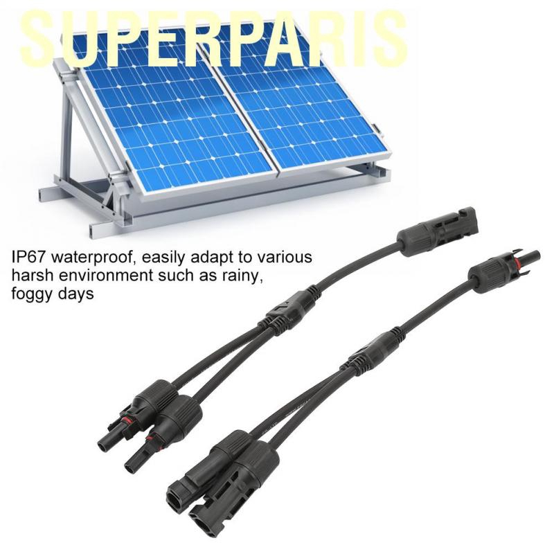 Bộ dây cáp Liukouu 1 chia 2 đầu kiểu chữ Y cho pin năng lượng mặt trời MC4