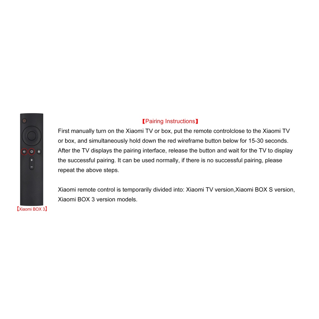 Thiết Bị Điều Khiển Từ Xa Thay Thế XMRM-002 Cho Xiaomi MI 4K Ultra HDR TV BOX 3 MI BOX 3S