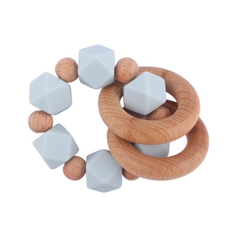 ✿ Vòng Tay Đồ Chơi Bằng Silicone Không Chứa BPA Dành Cho Bé Đang Mọc Răng