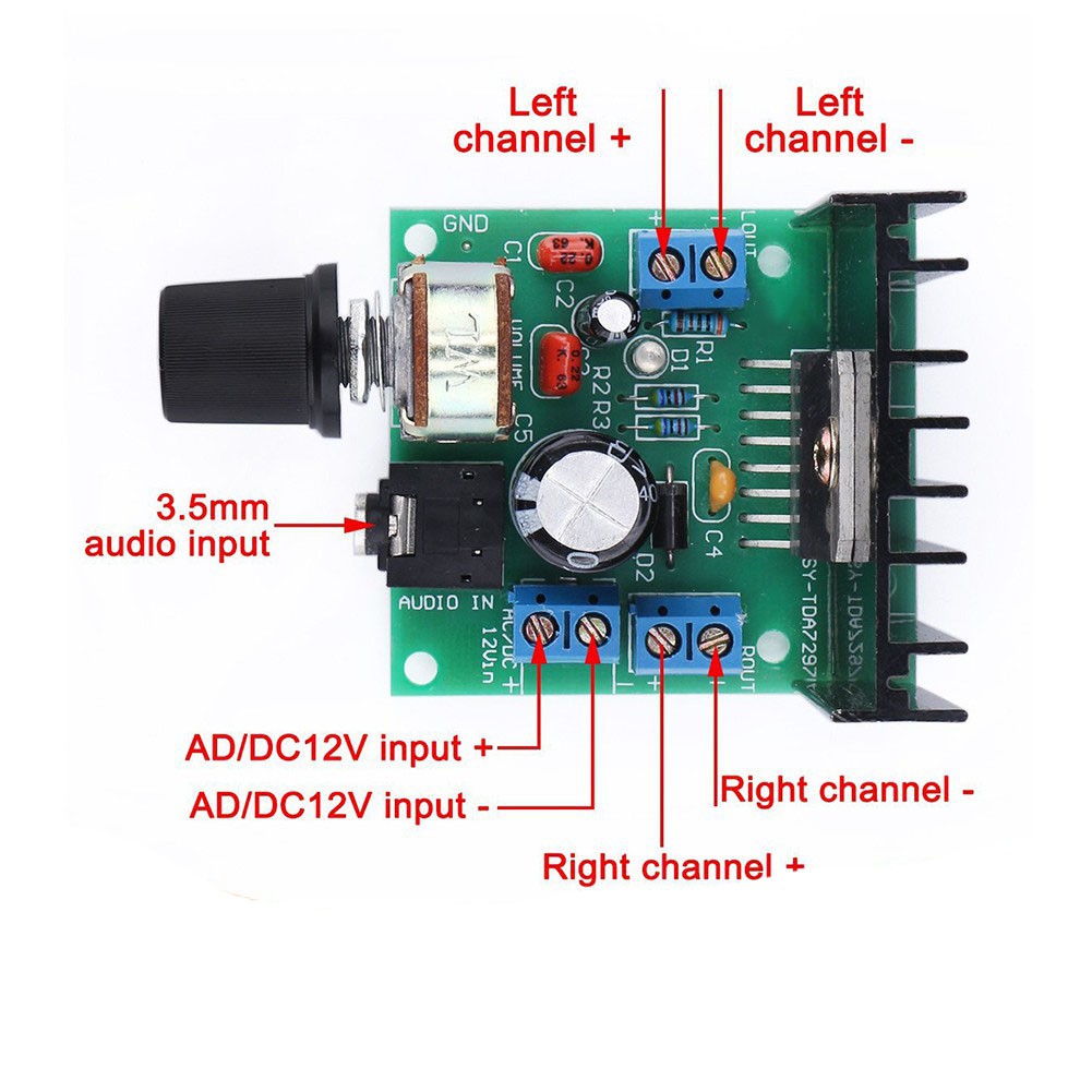 Module Audio TDA7297 15W+15W V1 Khuếch đại âm thanh